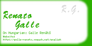 renato galle business card